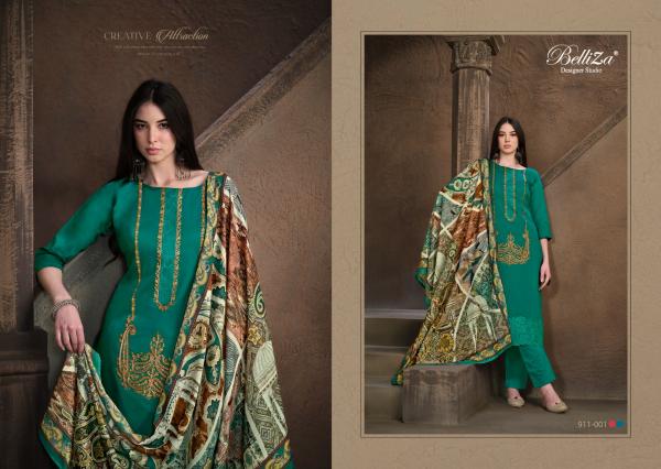 Belliza Jashn E Ishq Vol 7 Cotton Embroidered Dress Material